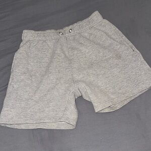 boohooman gray sweat shorts